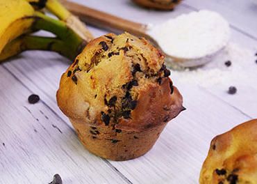 Muffins bananes, noisettes et pépites de chocolat Muffins bananes, noisettes et pépites de chocolat