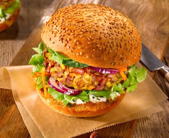 Burger végétal aux haricots azuki Burger végétal aux haricots azuki