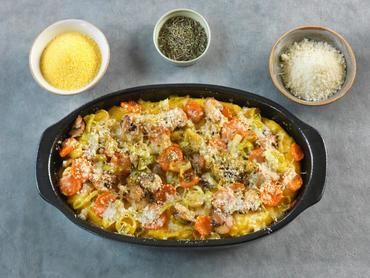 Gâteau de polenta aux légumes d’hiver Gâteau de polenta aux légumes d’hiver